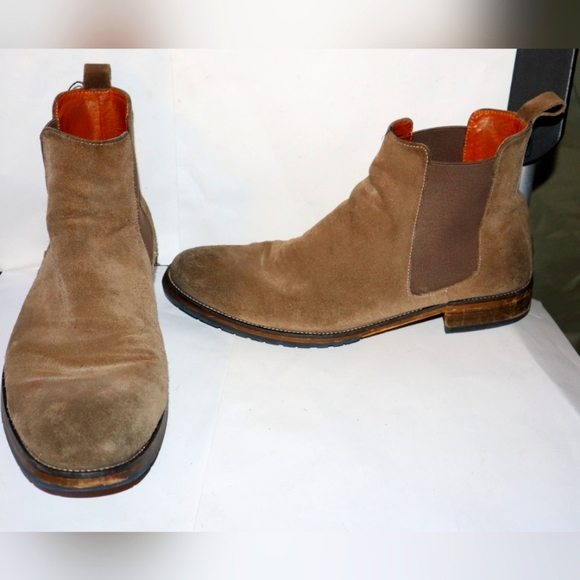 Men's Tan Chelsea Boots - Picture 5 of 10